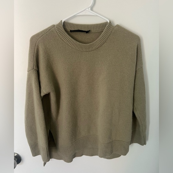 Olive Green Jenni Kayne Women's Cashmere Sweater